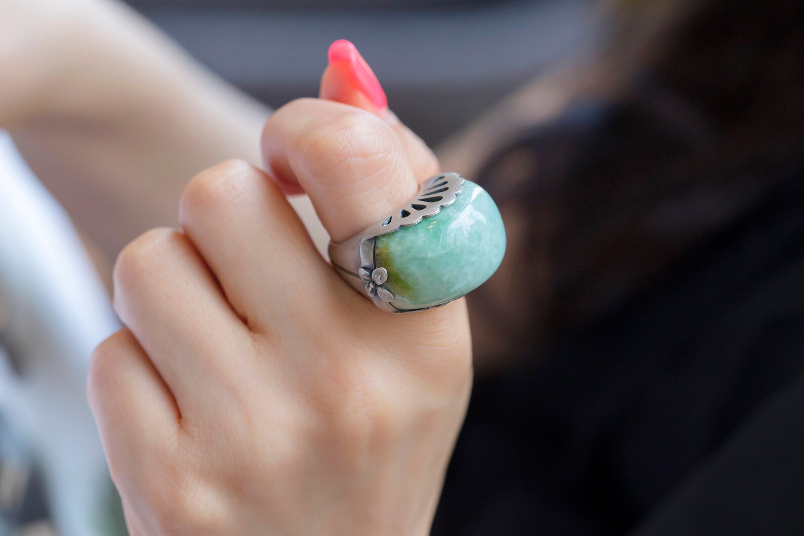 Gemstone Ring Jade Ring Bold Jade Ring Jade Stone Ring Jade | Etsy