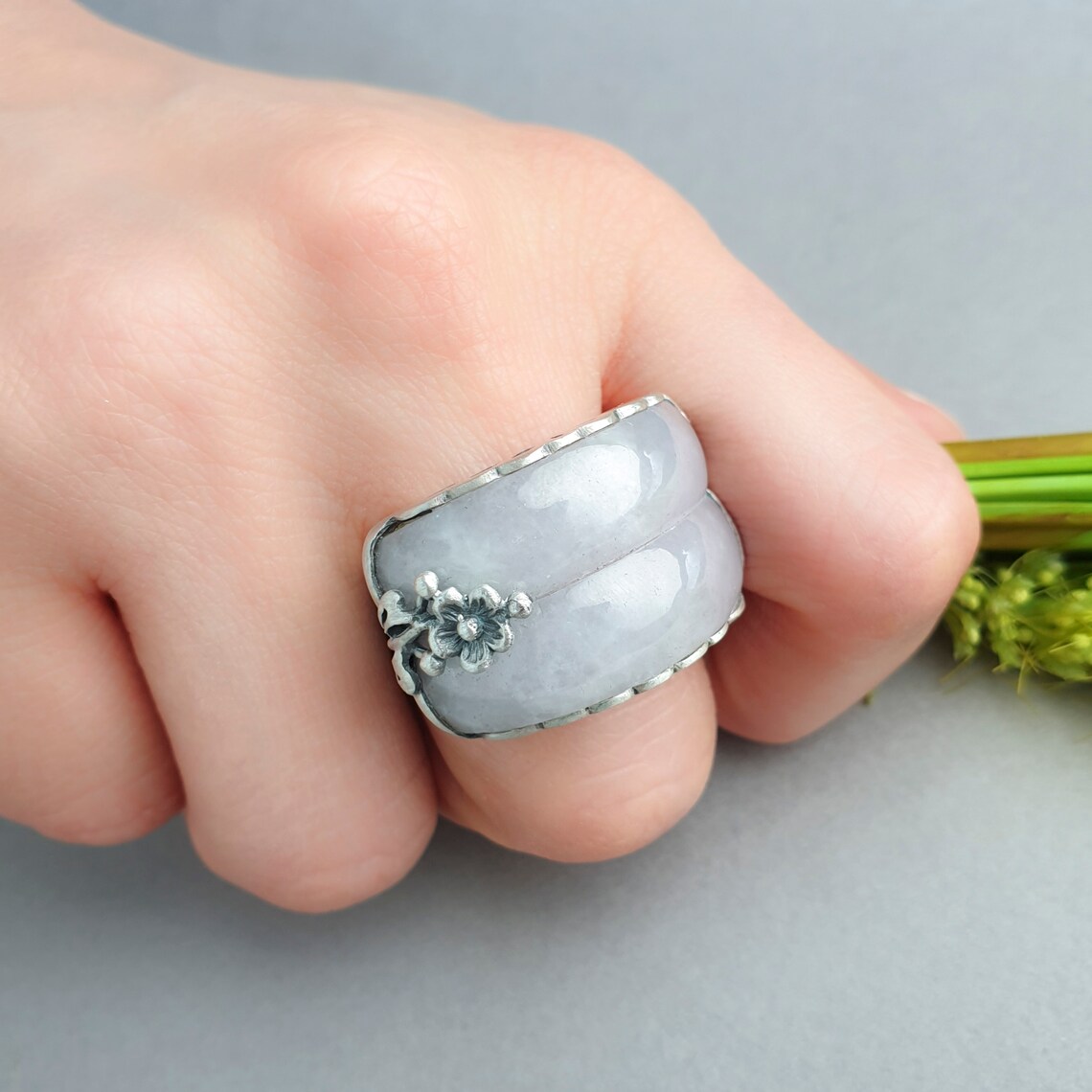 Rings korea jade ring jade silver ring korea hanbok ring Etsy