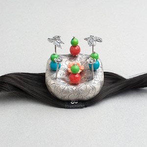 Baby Jokduri Silver craft - Korean Royal Heritage High-End Jewelry: NASCHENKA Korean Cheopji hanbok tiara