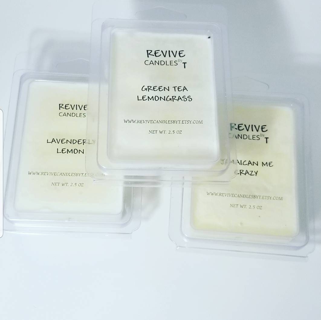 Highly scented Soy Wax Melts. Made with essential oils. Optional