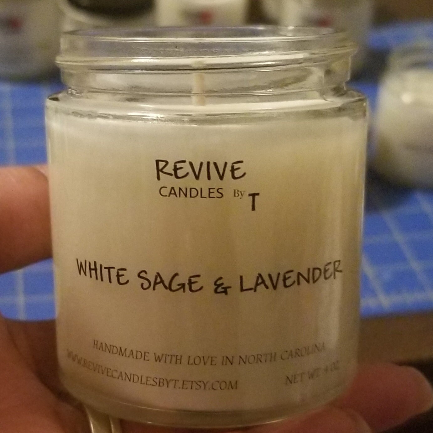 Natural Soy Candles highly scented with essential oils. Personalize