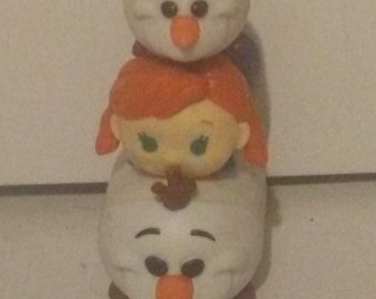 Lot vintage de 3 Disney Tsum Tsum Frozen Olaf et Anna, Figurines/Jouets, Jouets empilables, 1 »-1.5 long