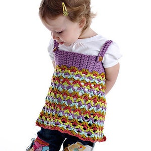 Crochet Pattern Blue Skies Top Baby Toddler PDF instant download file