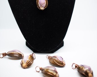 Cowry Shell wire wrap