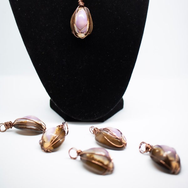 Cowry Shell wire wrap