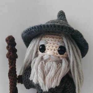 Gandalf Crochet Amigurumi Doll---FREE SHIPPING INTERNATIONAL