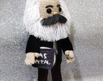 Karl Marx Crochet Amigurumi Doll /Famous Philosopher/ Marxism / Handmade
