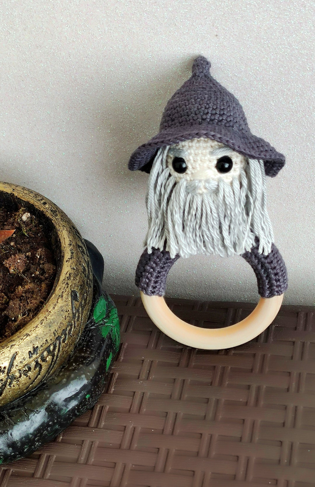 Gandalf Inspired Wizard Baby Rattle - Etsy