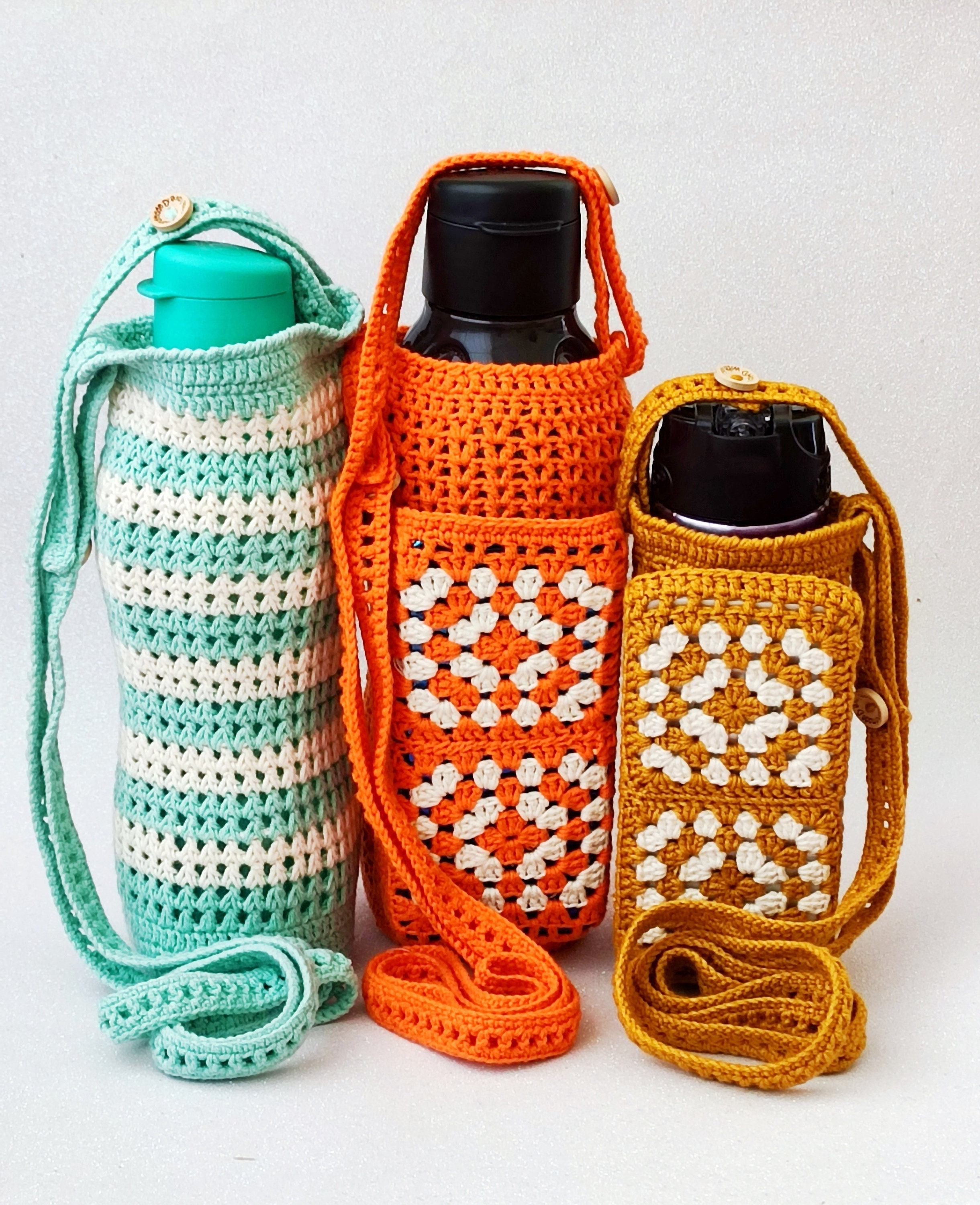 Macramé Water Bottle Holder With Strap, Water Bottle Sling, Hydroflask  Holder, Gift for Wine Lovers, Gift for Eco Friendly Teen 