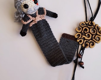 Geralt of Rivia Bookmark, The Witcher 3 Wild Hunt Inspired, Amigurumi