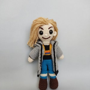 13th Doctor Inspired Crochet Amigurumi Doll---FREE SHIPPING INTERNATIONAL