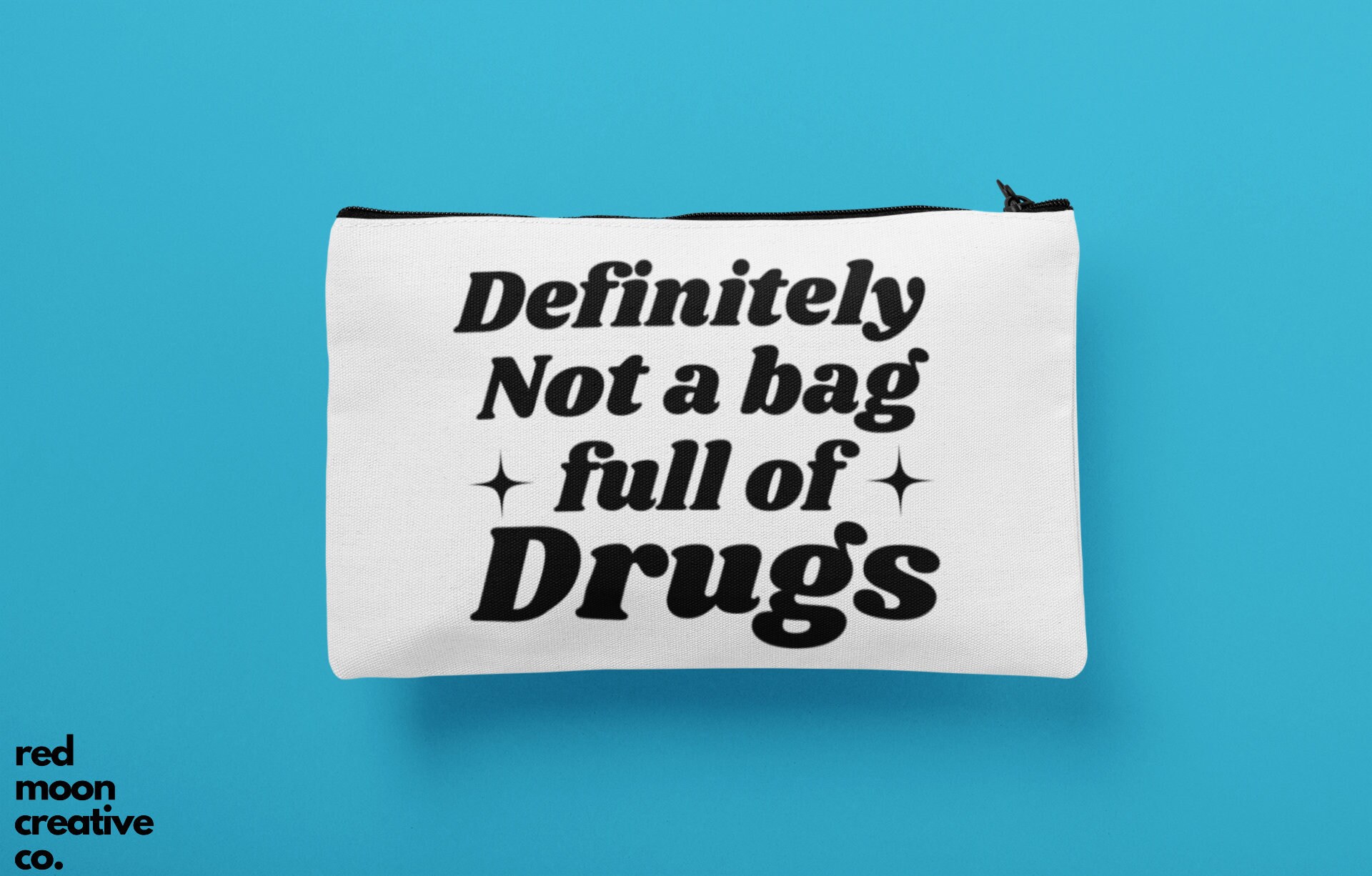 Def Not A Bag Full Of Drugs | Funny Stash Bag | Funny Makeup Bags | C…