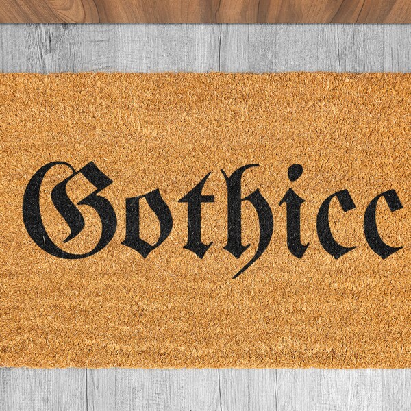 Goth Coir Doormat Etsy