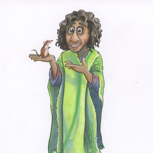 Bruno Madrigal Encanto Character Art, Hand Drawn Disney Fan Art by Daniel Grissom