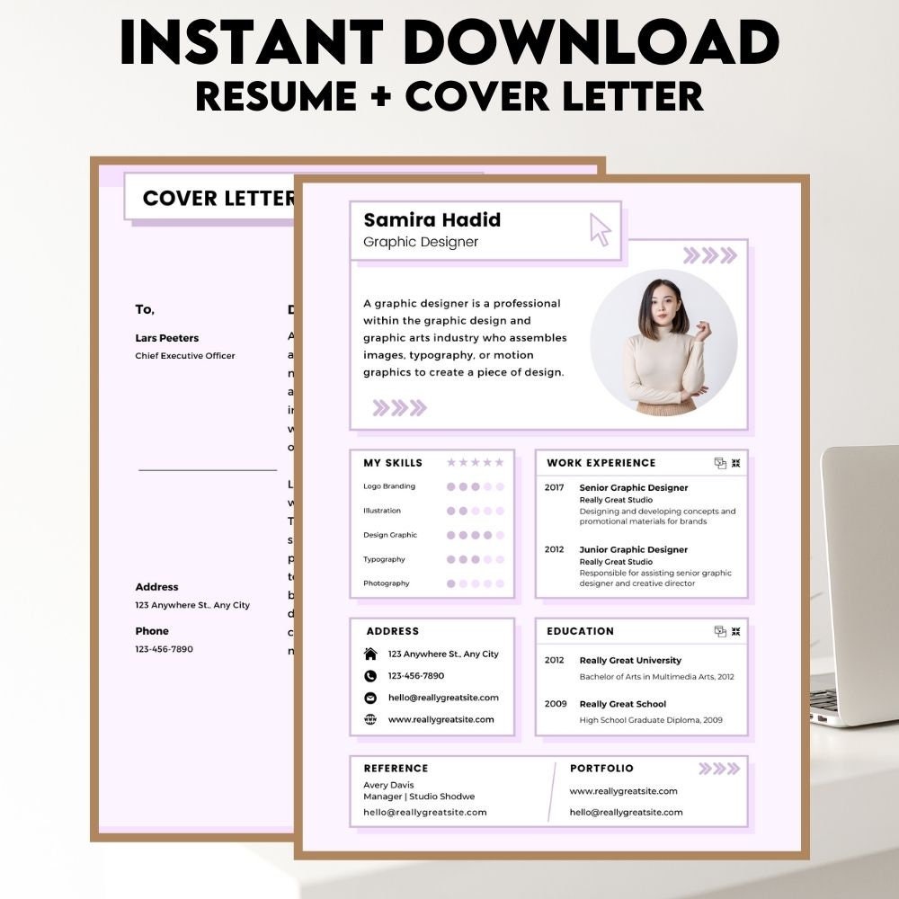 CUTE RESUME TEMPLATE Ats Resume - Il Fullxfull.3691460459 9zko 