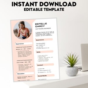 PROFESSIONAL RESUME, ENGINEER Resume, Digital Software Engineer Resume Template, Downloadable Executive Resume For Engineers