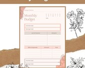 PAYCHECK BUDGET PDF, Monthly Schedule, Downloadable Annual Expense Tracker Pdf, Printables Spending Financial Budget Tracker