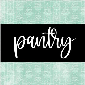 Pantry Schild Digitale Datei SVG Küchenschild