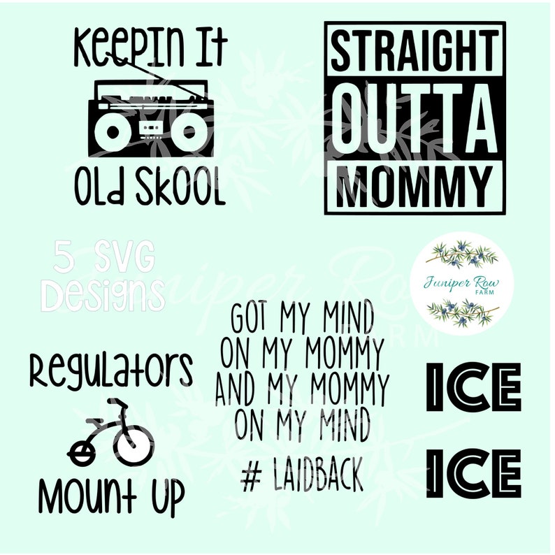 Baby Hip Hop Bodysuit & Bib SVG Design Bundle | Etsy