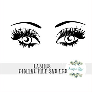 Beauty Eyelashes Digital svg png, makeup eyes cut file, cricut, silhouette