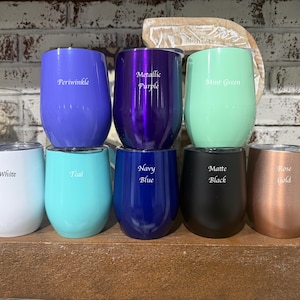 Wine Tumbler Blank, DIY supplies, wholesale, Bridesmaid Gift, Friend Gift, Wine Drinker, Monogram, Initial, Wine glass