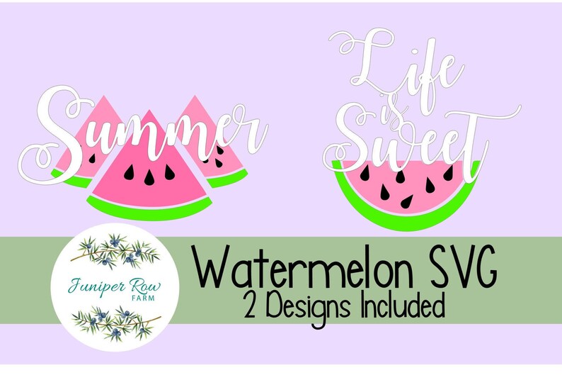 Download Sweet Summer Watermelon SVG Design Bundle Life is Sweet | Etsy