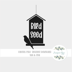 Vogel-Samen-Label digitale Datei, Svg, Vogel-Feeder, Haustier Svg, Speisekammer, Haus Garage Organisation