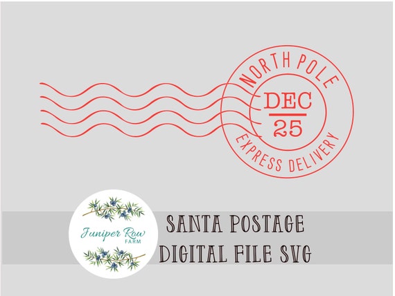 North Pole Mail Express Digital File, Santa Mail, Dear Santa Letter, Santa Sack