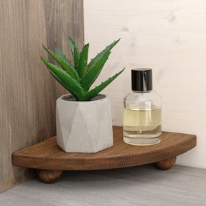 Bathroom Kitchen Corner Soap Stand / Wood Risers/ Wooden Try / Wood ...