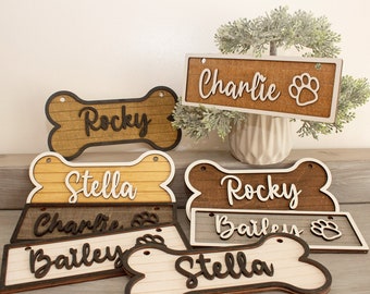 Wooden Dog Name Tag, Dog Kennel Sign, Personalized Pet Tag, Dog Room Sign, Animal Sign