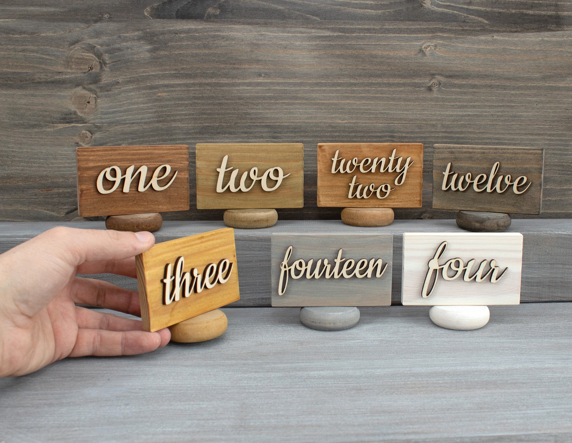 Wedding Wood Table Numbers Wooden Table Numers Wood Seat Etsy