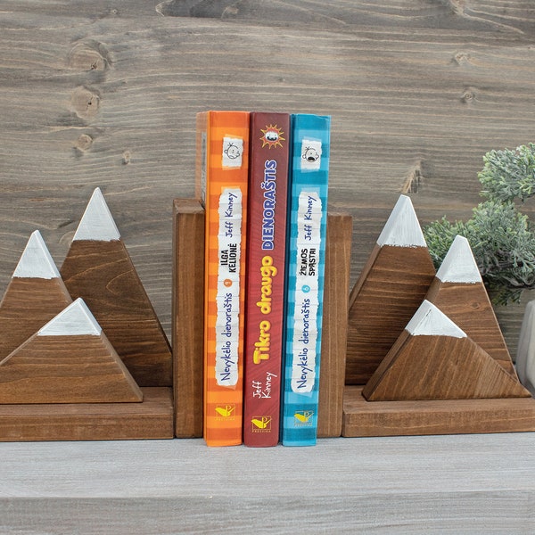 Mountain Bookends - Etsy