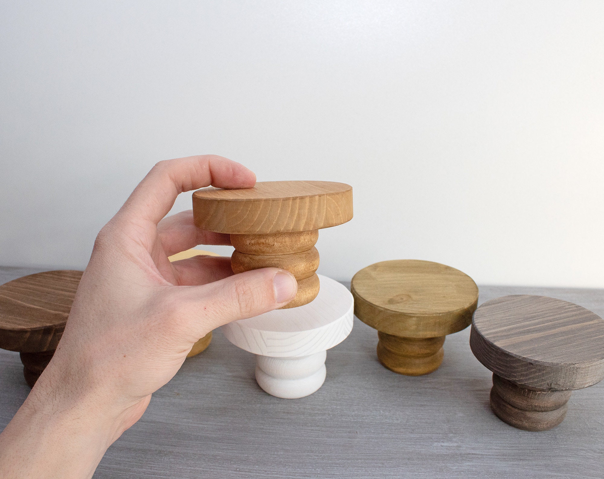 Mini Riser for Tiered Tray / Round Wood Stand / Tiered Tray Riser ...
