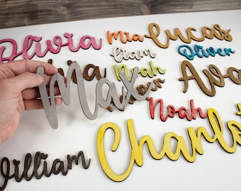 Personalised Wooden Names, Wording Cut out, Letters Cutout, Wall Art, Craft DIY