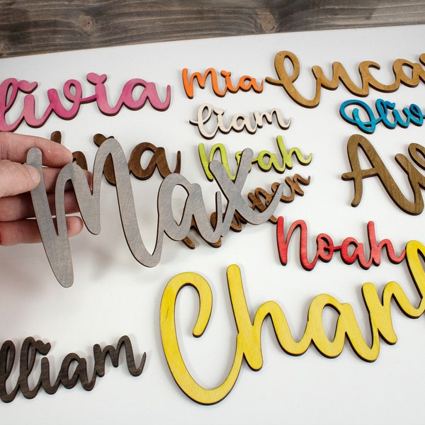 Personalised Wooden Names, Wording Cut out, Letters Cutout, Wall Art, Craft DIY