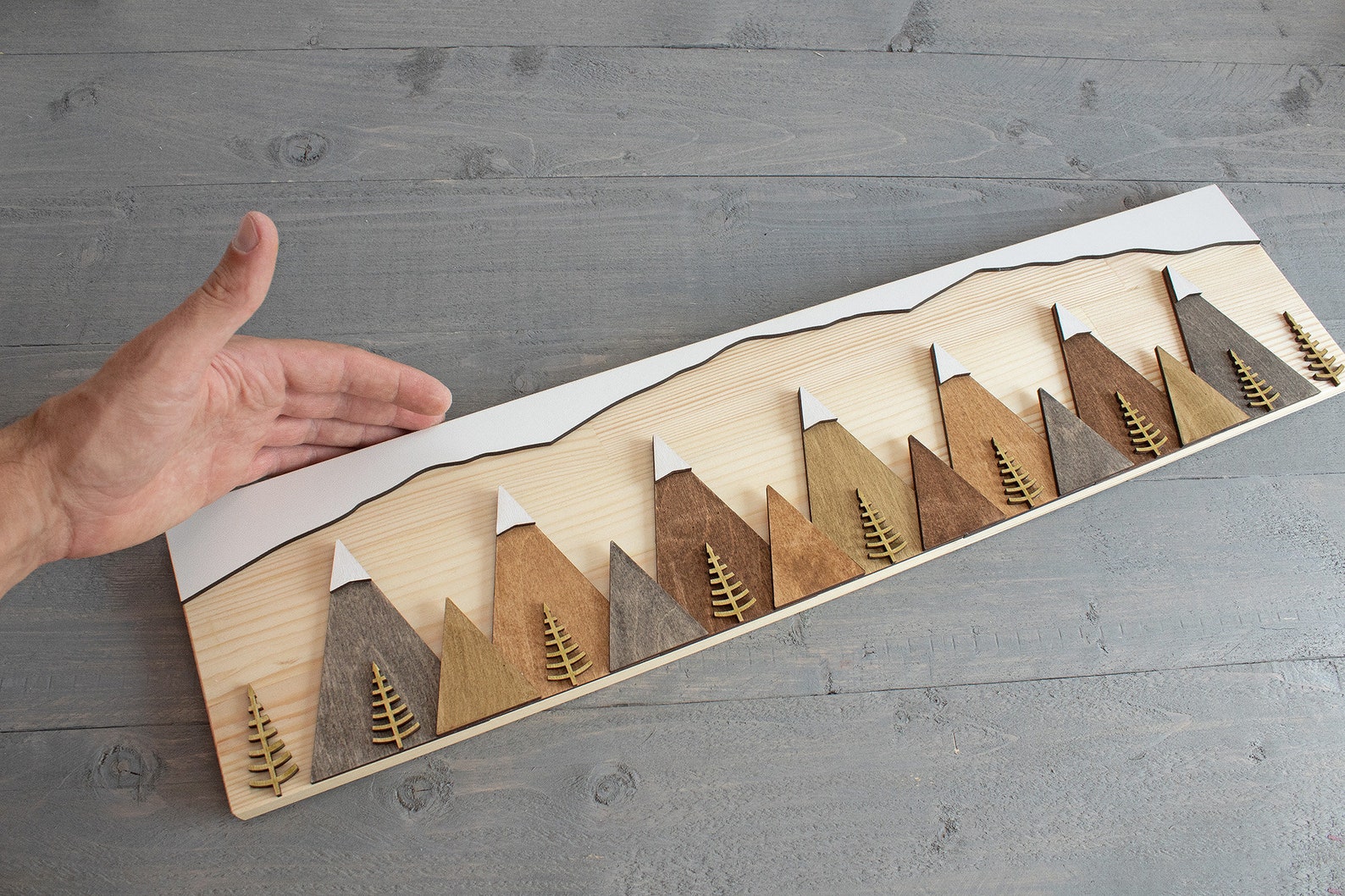 Wood Mountain Sign Wooden Forest Sign Wood Nature Sign Etsy