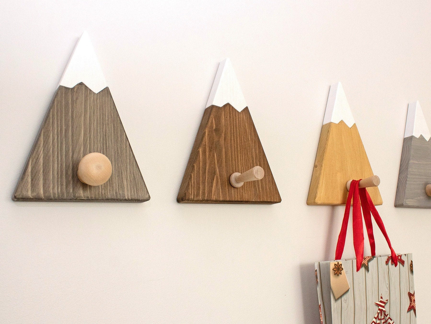 Wooden Wall Hooks Mountains Wall Hook for Kids Coat Hook Mountain Nursey Deor Adventure Decor Etsy