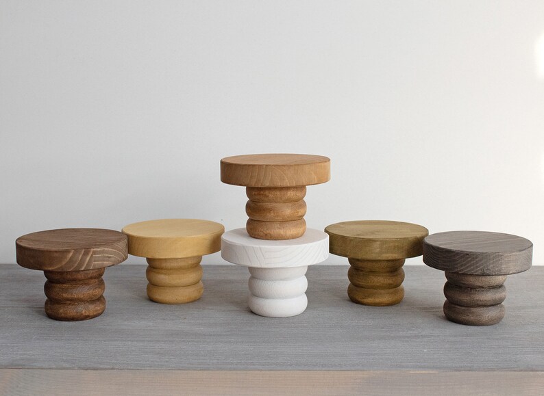 Mini Riser for Tiered Tray / Round Wood Stand / Tiered Tray Riser ...