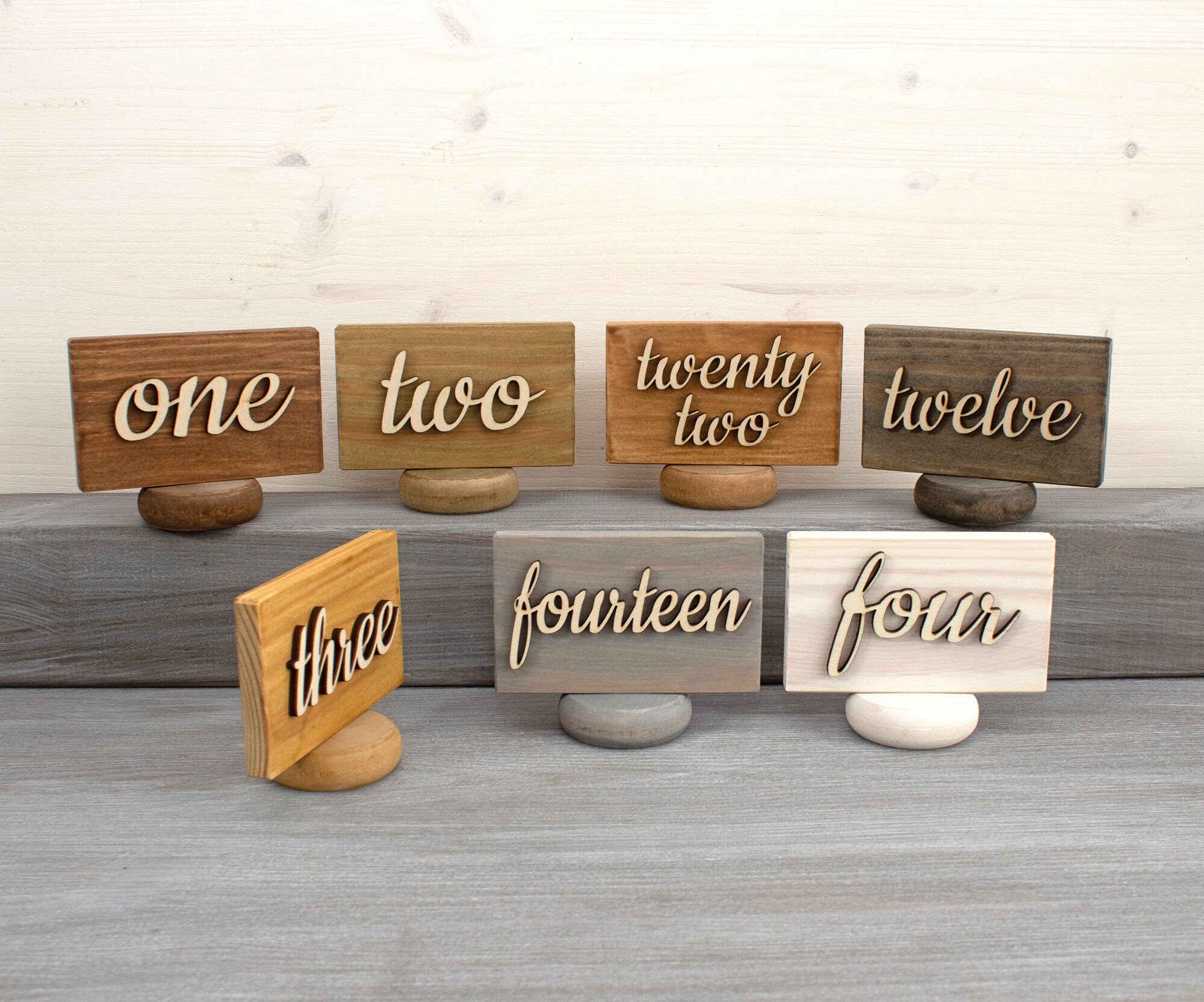 Wedding Wood Table Numbers Wooden Table Numers Wood Seat Etsy