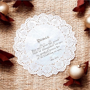 Blondas de caligrafía vintage personalizadas: manteles individuales elegantes y recuerdos para eventos especiales Personalice el texto y el diseño para lograr un encanto único