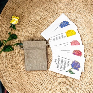 Élégants carnets de calligraphie vintage, Corinthiens 13:4-8, finis à la main avec de l'encre dorée, roses, parfaits pour les messages et les cadeaux !