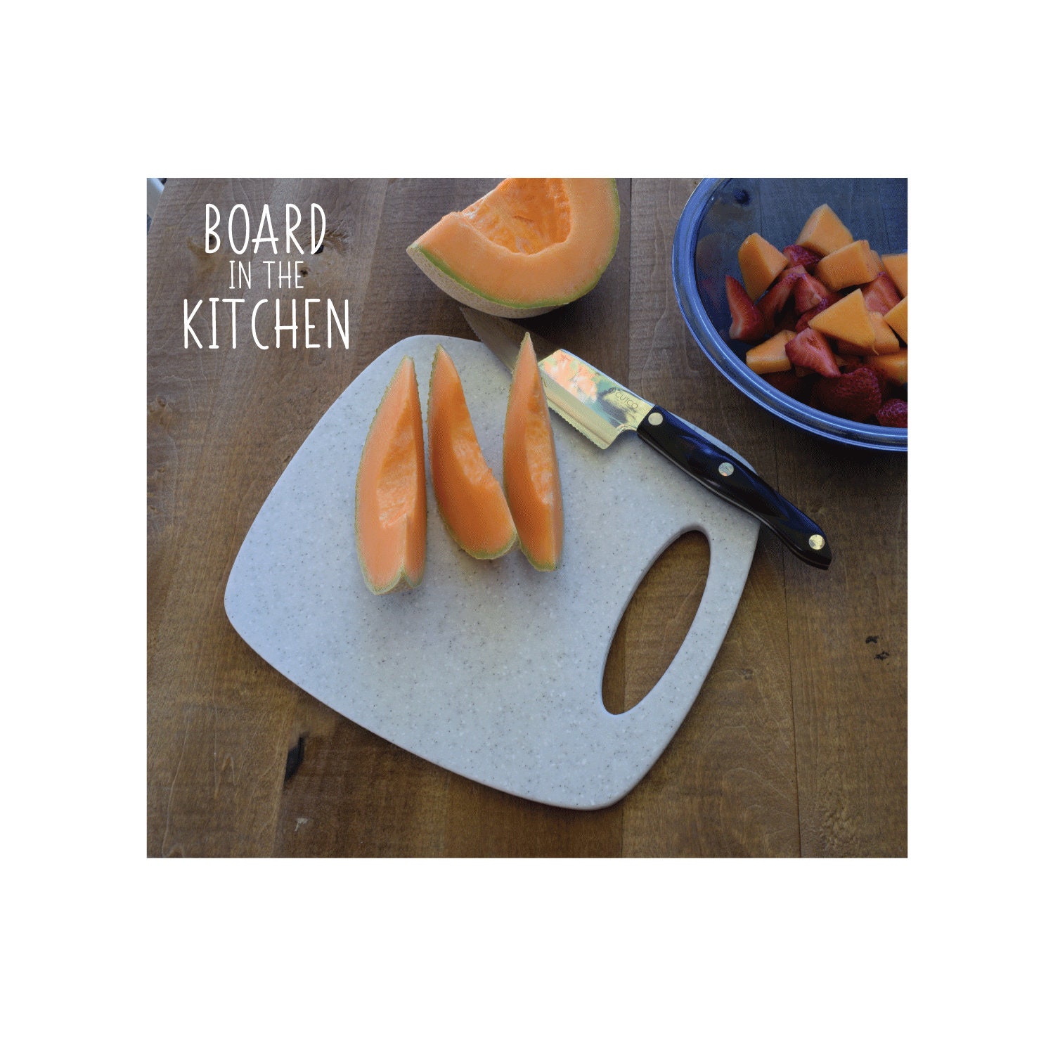 CUTCO Cutting Prep Board Double Sided Non Porous with Handle Made