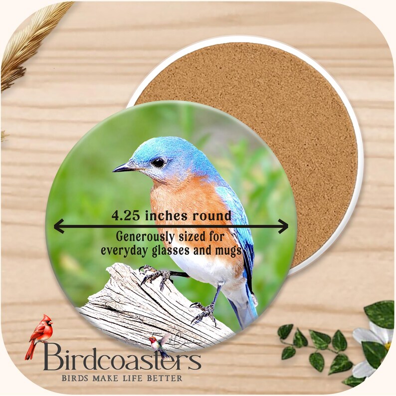 Rice Paper Butterfly Sandstone Coasters, Set of Four, Original Nature ...