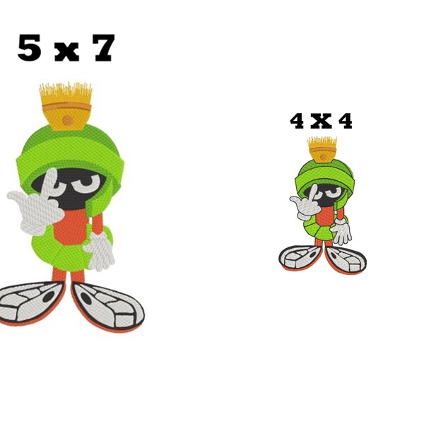 Marvin The Martian Flip Off Funny Vinyl Sticker – Car Window Laptop Decal