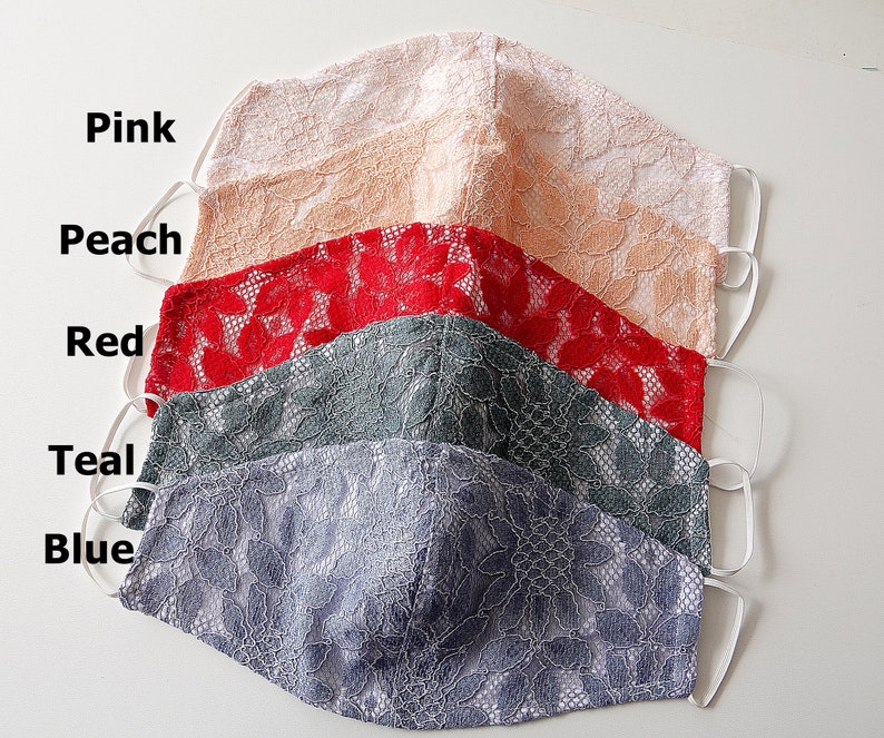 Lace/ Cotton Lining Face Mask Washable Lace Face Mask Handmade Etsy