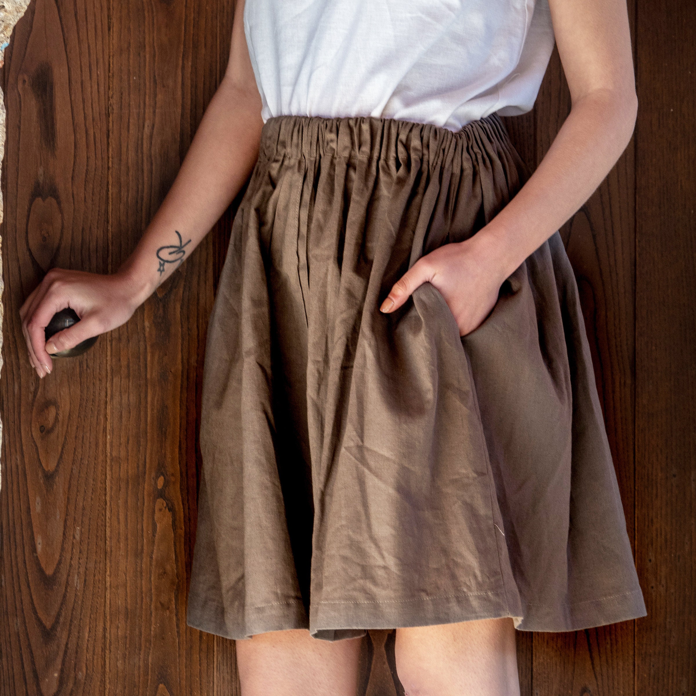 Linen Short Ivory Skirt Loose Linen Skirt Women Linen Etsy