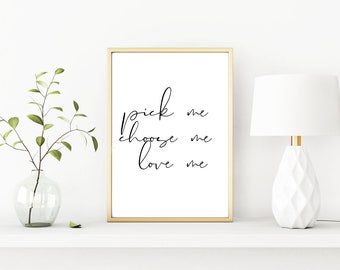 Choose Me Love Me Etsy Ireland
