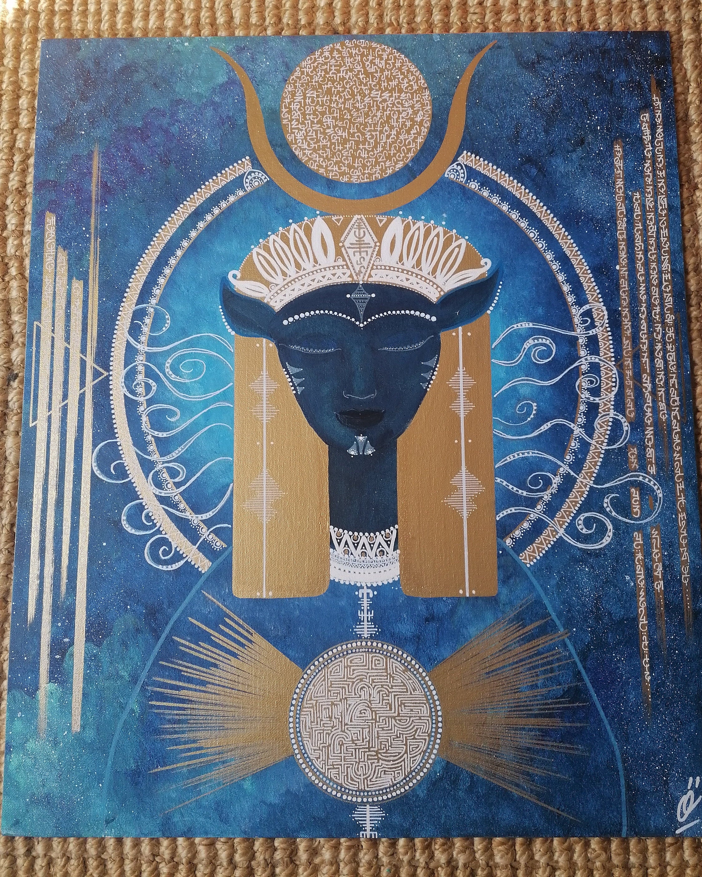 Toile Spirituelle, Énergétique Art Vibratoire, Peinture d'âme