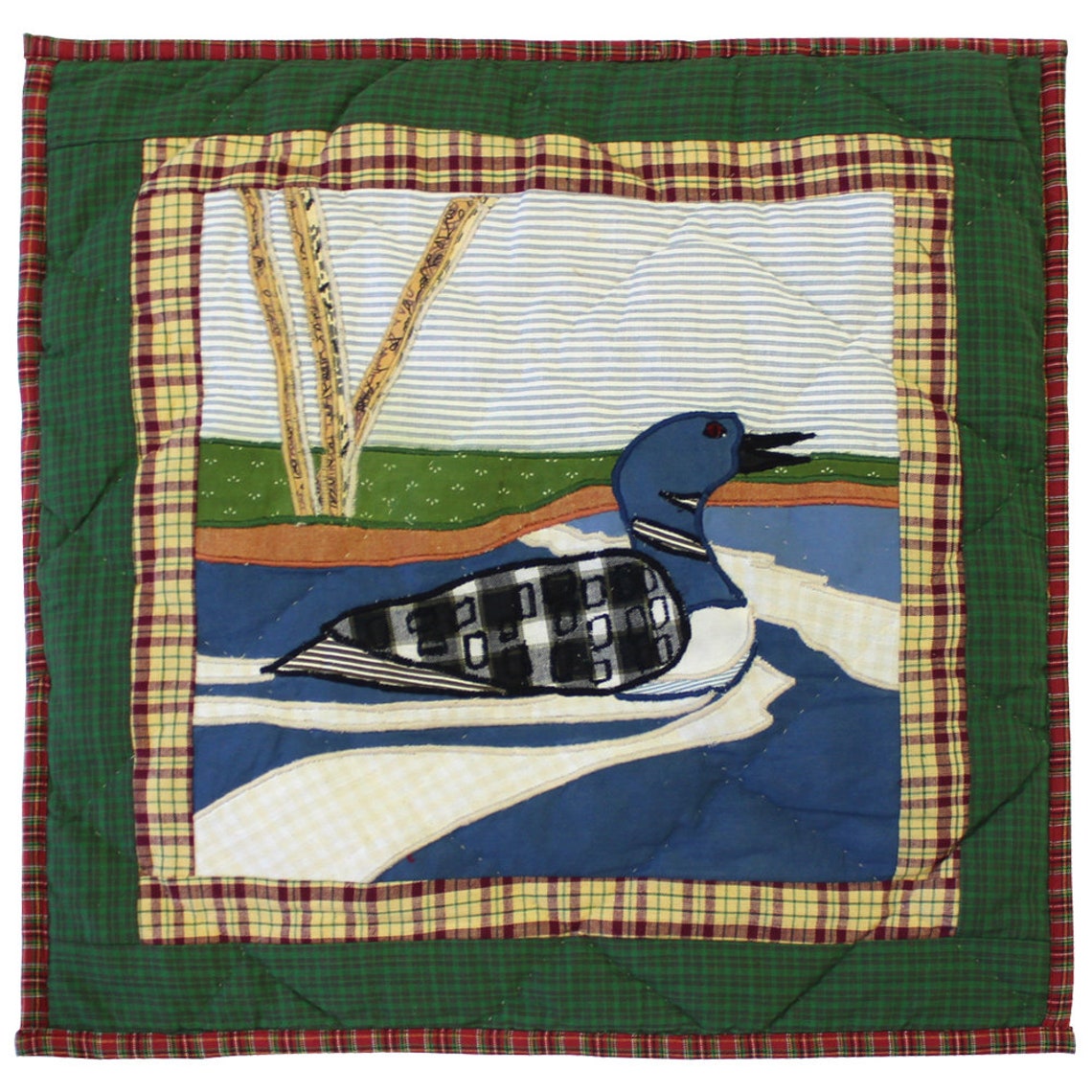 Loons on the Lake Cotton Quilts Hand Appliqued Real Applique Etsy