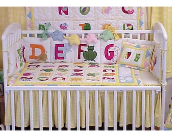 alphabet crib bedding